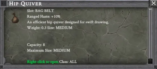 HIP QUIVER item card